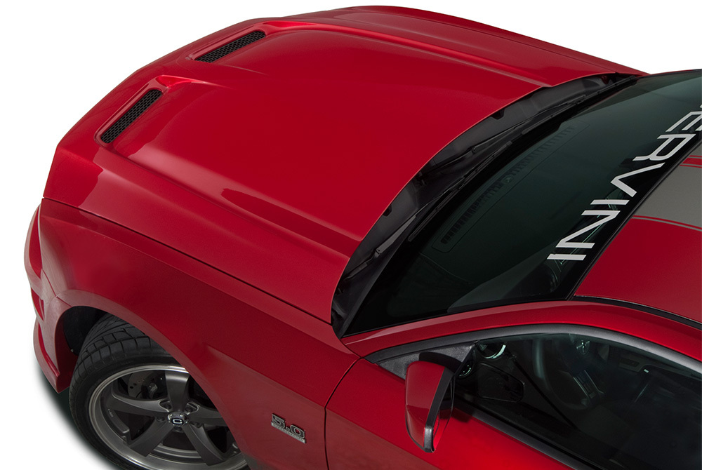Cervinis Fiberglass Heat Extractor Hood 10-12 Mustang